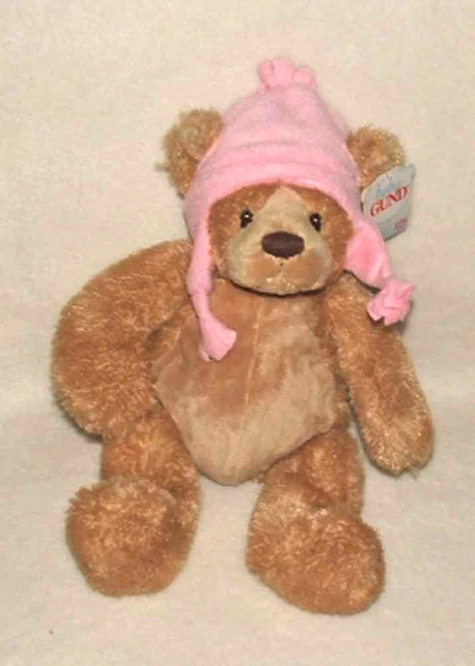 Christmas Baby Gund Winter Teddy Bear in Pink Cap (45954) NEW! - Image 1 of 1