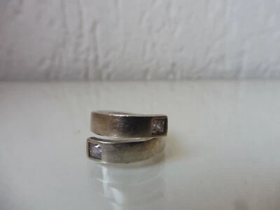 schöner, alter  Silber- Ring  , Esprit  ,  925 Silber mit 2 Steinen  - Bild 1 von 4