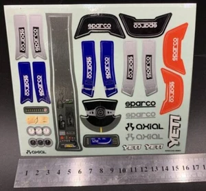 RC Model 1/10 Scale Crawler Truck Axial Yeti AX31141 seat body Sticker Decal DIY - Picture 1 of 1