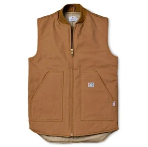 Tyndale Men's Heavyweight FR Vest Size M Brown - Picture 1 of 3