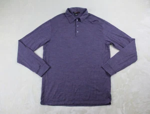 Nike Tiger Woods Polo Shirt Mens Medium Purple Long Sleeve Wool Golf Casual* - Picture 1 of 10
