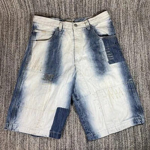 VTG Y2K Southpole Authenitc Collection Jean Shorts Sz 34 Denim Jorts 90s READ - Picture 1 of 15