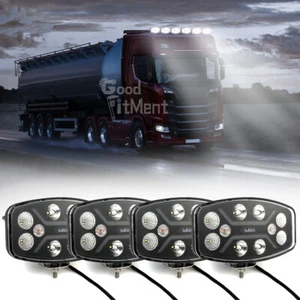 4x 10" LED Work Spot Light Warning Lights Driving Lamp For Truck Offroad Car SUV - Picture 1 of 13