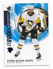 Pierre-Olivier Joseph 2020-21 SP Hockey Blue #107 Rookie Hockey Card Mint