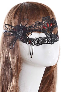 Maschera carnevale teatro ricamata pizzo Hollow-out Lace Dancing Ball Party Mask - Imagen 1 de 2