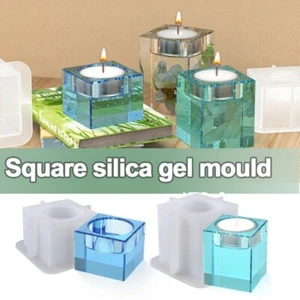 Tealight Candle Silicone Holder Mould Candlestick Epoxy Casting Resin Mold Craft - Picture 1 of 14