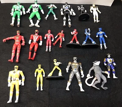 POWERRANGERS, ОГРОМНЫЙ СВОБОДНЫЙ ЛОТ ИЗ 19 ФИГУРОК, 1993-2017, BANDAI, РАЗНООБРАЗИЕ! - Изображение 1 из 4