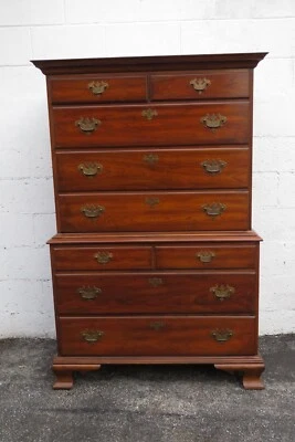 Cajonera grande extra alta de cereza maciza Pennsylvania House 5328 Foto 1 de 4