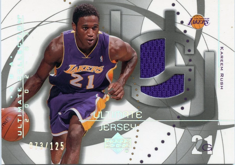 2002-03 UPPER DECK ULTIMATE COLLECTION KAREEM RUSH ULTIMATE JERSEY # 073/125 - Image 1 of 1