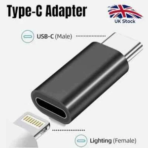 Adattatore USB-C Ricarica Rapida iPhone a USB Tipo C Adattatore per iPhone Samsung Nuovo - Foto 1 di 5