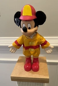 Fireman Disney Mickey Mouse Plush Approximately 12" Tall Made by Applause Tags - Picture 1 of 4