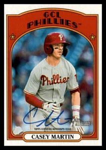 2021 Topps Heritage Minor League Casey Martin Auto #ROA-CMA - Foto 1 di 2
