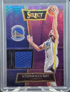 2021 Panini Select Stephen Curry PATCH Purple Prizm Game Worn 71/99 Golden State - Picture 1 of 2