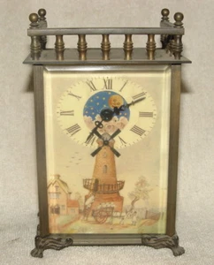 Sammeln Alte Mechanische Uhren / Tischuhren mit Klassisch Bild, aus Kupfer #1078 - Picture 1 of 11