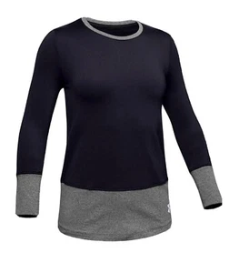 Under Armour Girls’ COLDGEAR Base Layer Long Sleeve Shirt Black Size X-Small - Picture 1 of 4