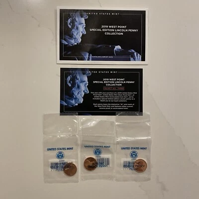 2019 W W W Lincoln Shield Cent Year Set Proof Reverse Proof & BU US 3 Coins OGP - Image 1 of 4