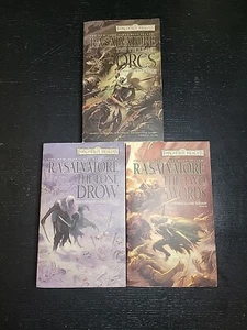 Lot of 3 R.A. Salvatore PBs - The Complete Hunter's Blade Trilogy - Picture 1 of 6