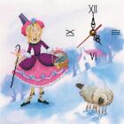 Rto Counted Cross Stitch Kit Clock "Shepherd Girl And Chimney-Sweeper" M40017, 2