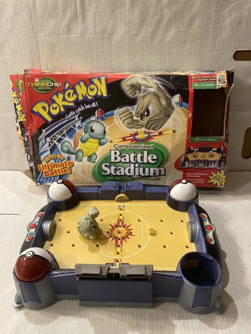 Pokemon Think Chip Computerized Battle Stadium  Game W/ Geodude HTF Non Working Cover
