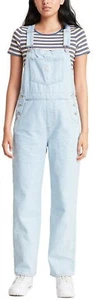 Levi's Women's Vintage Overalls Pants Light Wash So Over It Light Indigo (Large) - Picture 1 of 2