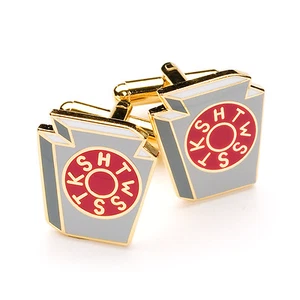 New Masonic Mark Degree Keystone Design Cufflinks - Picture 1 of 4