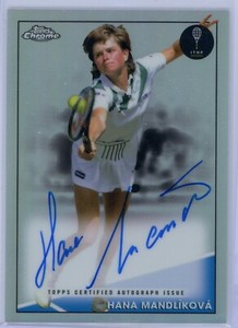 2021 Topps Chrome Tennis HANA MANDLIKOVA Auto 37/50