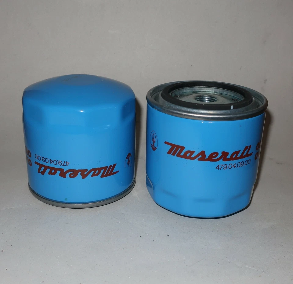 Maserati Biturbo OIL FILTER 2pcs Twin Turbo V8 Shamal QP IV 3200GT Original  - Image 1 of 1