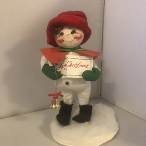 AnnaLee Mobilitee Doll Vintage 96’ Christmas Caroling Snowman Woman - Picture 1 of 3
