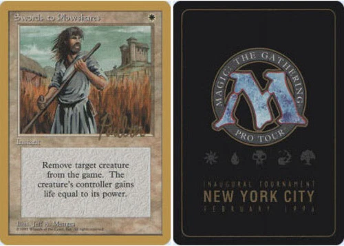 Swords to Plowshares - Preston Poulter - 1996 ~ Near Mint Pro Tour G MTG Magic U - Image 1 of 1