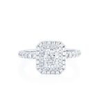 Certified Diamond Wedding Ring Radiant Cut Platinum 130 Carat Igi Gia Lab Grown