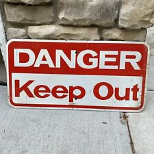 DANGER KEEP OUT Metal Sign 24” X 12” Pre -owned
