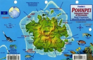 Pohnpei Dive Map & Coral Reef Creatures Guide Waterproof Fish Card Franko Maps - Imagen 1 de 2