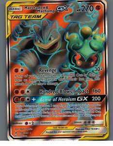 Marshadow & Machamp GX (198) (Full Art) 198/214 SM - Unbroken Bonds - Picture 1 of 2