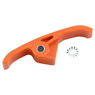 T.M. Almohadilla guía de cadena inferior Designworks naranja para KTM 525 XC 2008-2010 ATV Foto 1 de 2