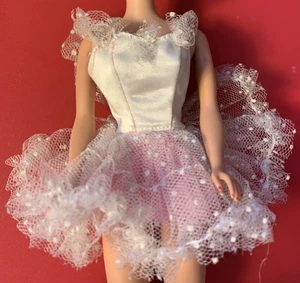 BARBIE BALLERINA VINTAGE RASO BIANCO VATIFICAZIONE Sugar Plum Fairy #9326 NO BAMBOLA - Foto 1 di 4