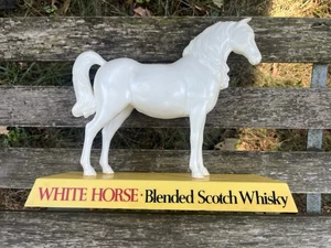 Vintage White Horse Scotch Whisky Counter Top Statue Advertising Bar Display - Picture 1 of 6