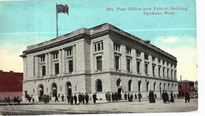 Spokane WA Postamt und Bundesgebäude 1913 - Bild 1 von 2