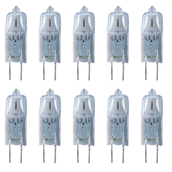 10x Radium Halogen Stiftsockellampe 20W G4 12V klar 300lm warmweiß 2800K dimmbar - Bild 1 von 3