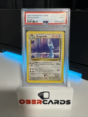 PSA 9! VINTAGE! - Dragonair 022/130 - Base Set 2 Pokemon TCG - Image 1 of 2