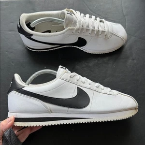 Sneakers Nike Cortez pelle classiche basic uomo nero bianco panda taglia 11,5 - Foto 1 di 12