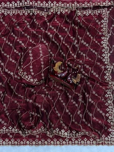 Indian Bollywood Designer Sari Wedding Party Wear Blouse Pakistani Ethnic Saree - Picture 1 of 2