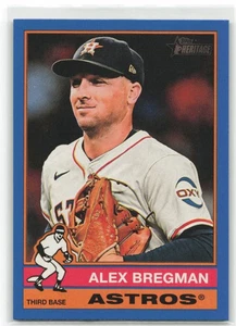 2025 Topps Heritage Dark Blue Boarder Alex Bregman #391 Houston Astros - Picture 1 of 2