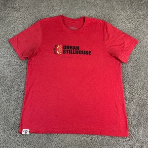 Jim Beam Shirt Mens Extra Large Red Urban Stillhouse Whiskey Louisville Kentucky - Picture 1 of 12