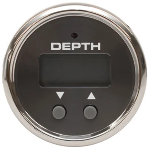 VeeThree Boat Depth Finder Gauge 70939 | Digital Black 2 Inch - Picture 1 of 2
