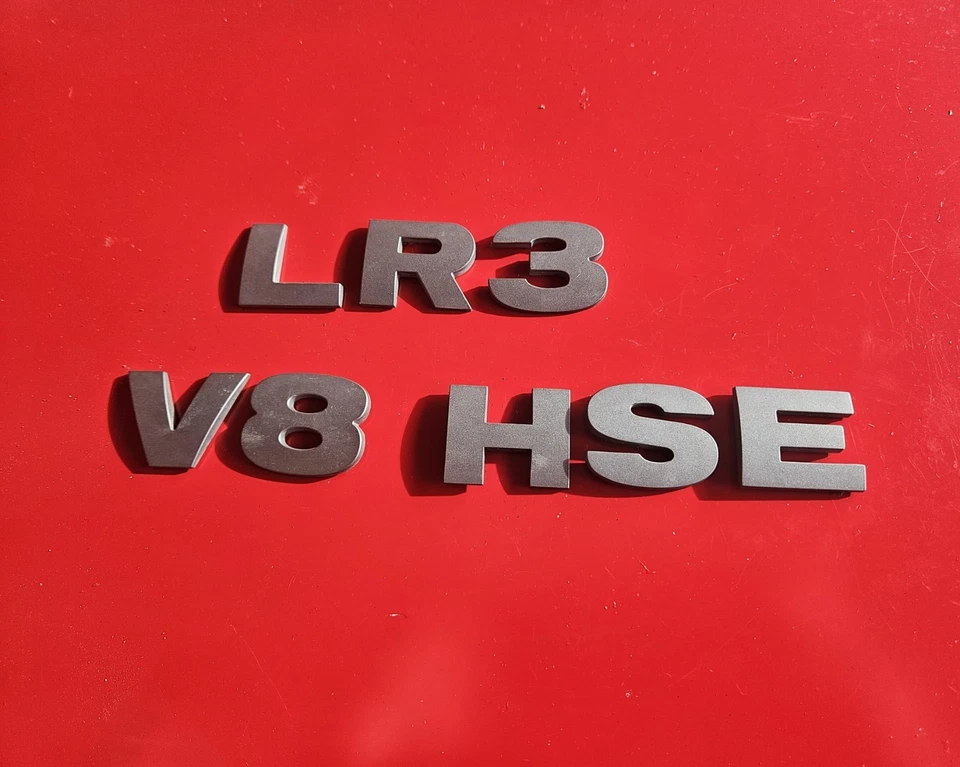 2008-2015 Range Rover LR3 V8 HSE Emblem Logo Letters Tailgate Trunk Gun Metal  Foto 1 de 1