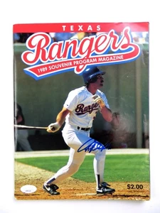Rafael Palmeiro Signed Autographed Game Program 1989 Texas Rangers JSA AH03253 - Picture 1 of 4