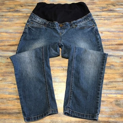 Maternity Jeans Capri Blue Womens Size 27 - Image 1 of 4
