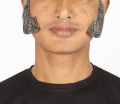 Men's Mutton Chops Style Beard | Gray Cosplay Beard, M-1154 - Image 1 of 4