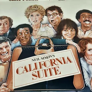 Póster de película California Suite Alan Alda Jane Fonda 1978 original 1 hoja 27 x 41 - Imagen 1 de 9