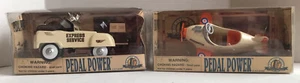 Lot of 2 Pedal Power 1/10 Vehicles Express Service & Airplane 43114 & 43801 - Picture 1 of 7